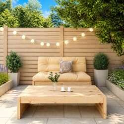 Compact 2 Piece Garden Lounge Set with Cushions