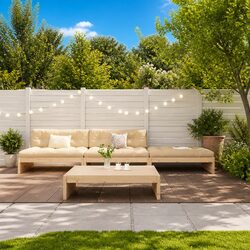 Compact 4-Piece Garden Lounge Set for Your Outdoor Space