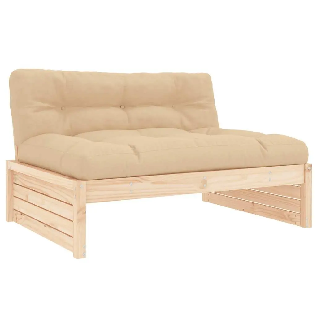 Garden Lounge Set 5 Piece Outdoor Furniture with Cushions Solid Wood Patio