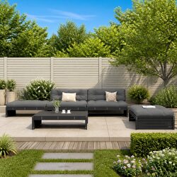 5-Piece Garden Lounge Set with Cushions