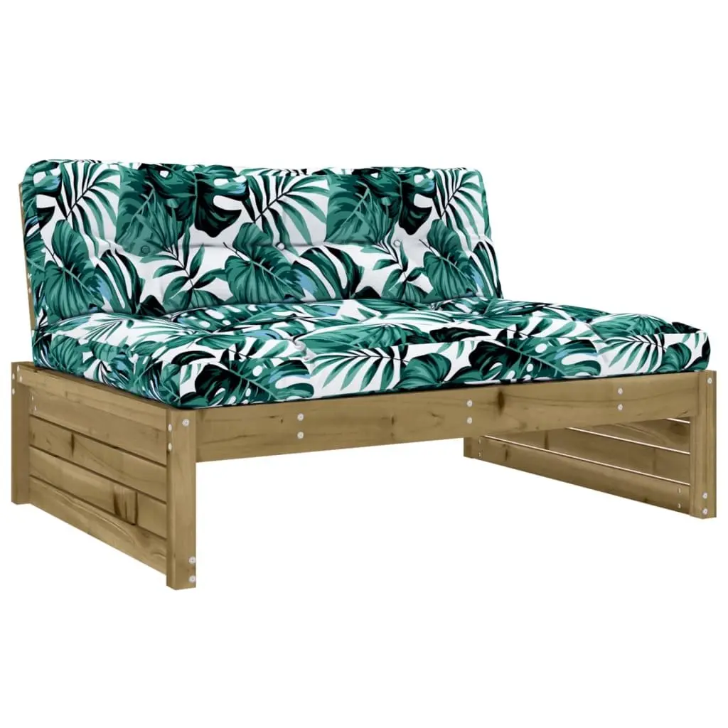 Garden Lounge Set 6 Piece Outdoor Furniture with Cushions Wooden Patio Sofa