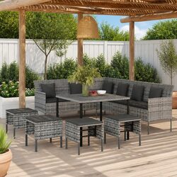 6-Piece Garden Dining Set with Cushions