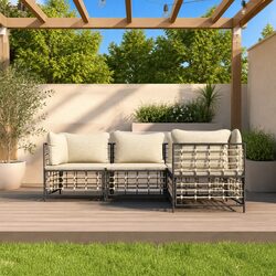 4-Piece Garden Lounge Set – Compact and Stylish