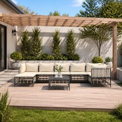 8-Piece Outdoor Lounge Set – Stylish and Reliable