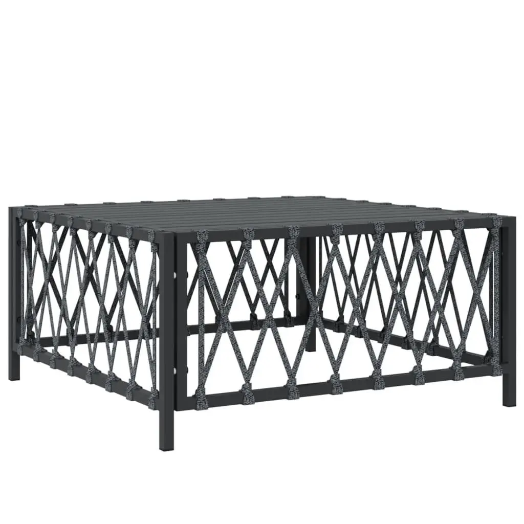Garden Lounge Set 3 Piece Outdoor Furniture Anthracite Steel Frame Cushions