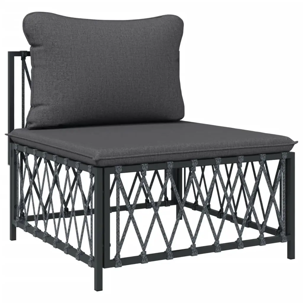 Garden Lounge Set 5 Piece Modular Outdoor Sofa Sectional with Cushions