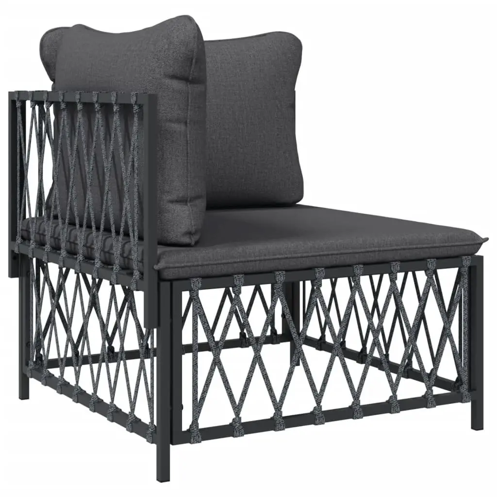 5-Piece Garden Lounge Set with Durable Steel Frame