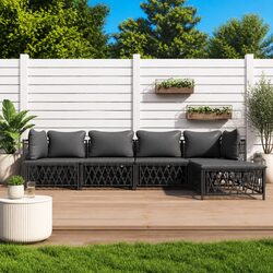 Compact and Reliable 5 Piece Outdoor Lounge Set