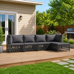 Compact 5 Piece Garden Lounge Set for Your Outdoors
