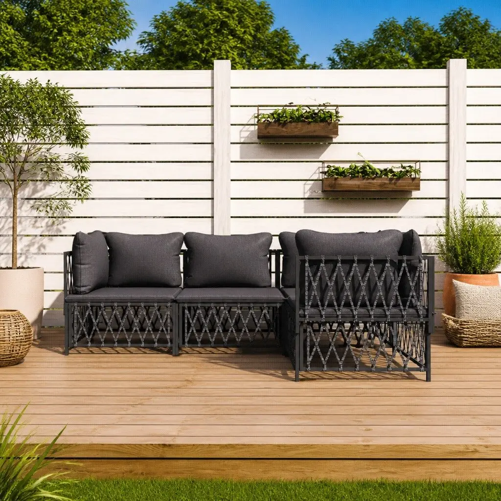 Garden Lounge Set, 4 Pieces