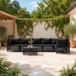 Compact and Stylish 7 Piece Garden Lounge Set