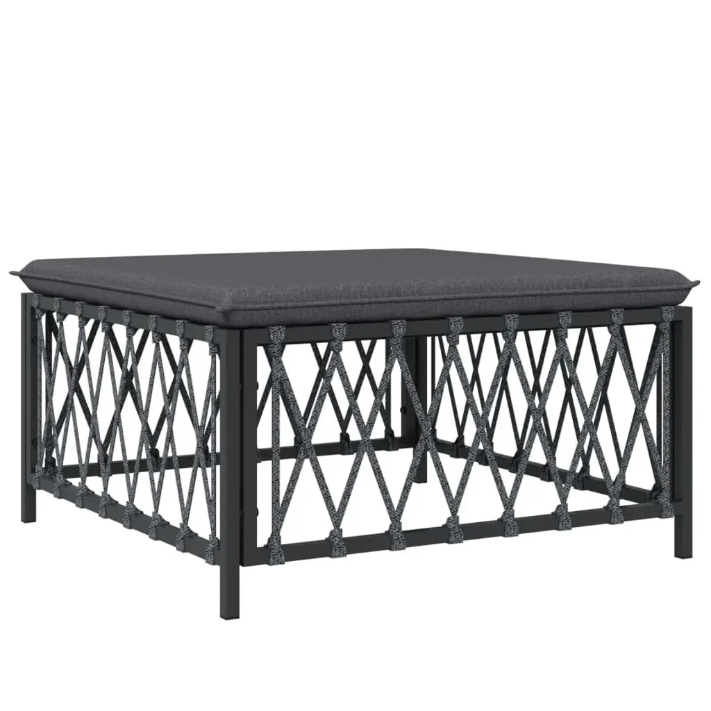 Garden Lounge Set 7 Piece Outdoor Furniture Modular Sofa Cushions Anthracite
