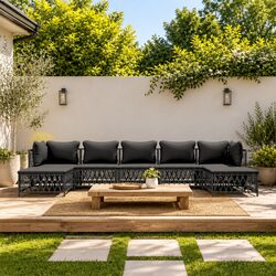7 Piece Garden Lounge Set: Quality Comfort in Anthracite