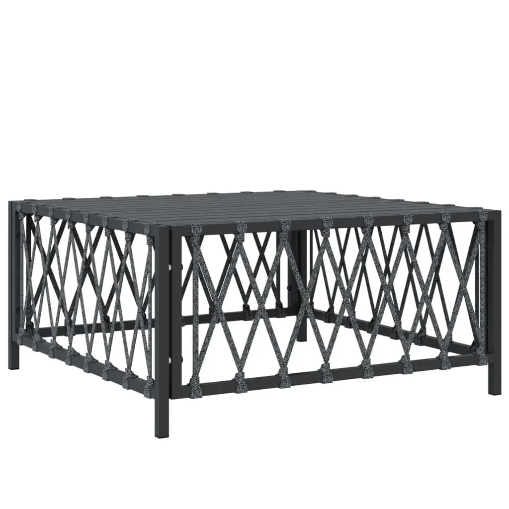 Garden Lounge Set Anthracite 8 Piece Modular Outdoor Furniture with Cushions