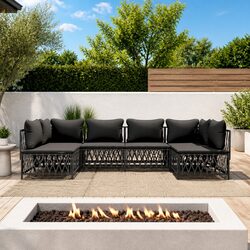 Compact and Comfortable 6-Piece Garden Lounge Set