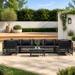 Durable 8-Piece Outdoor Lounge Set for Everyone