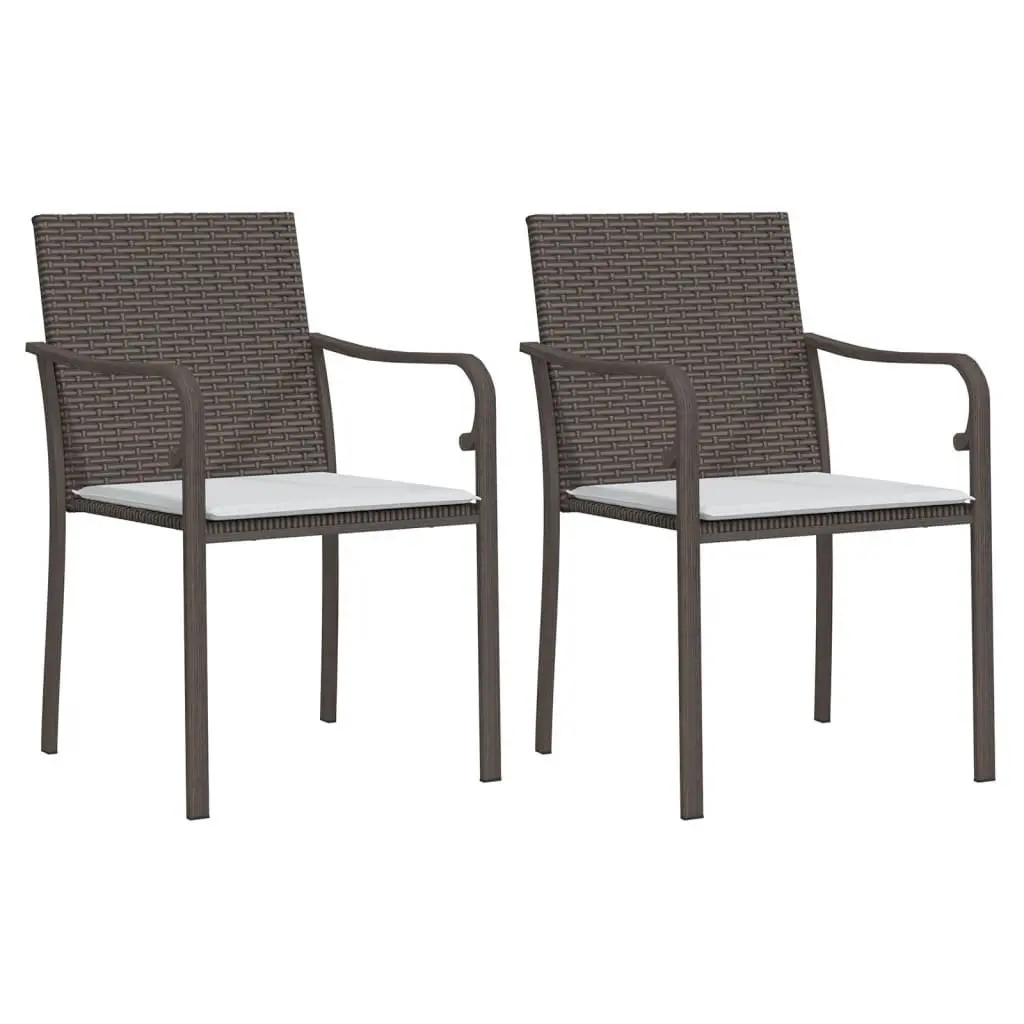 Garden Dining Set 3 Piece Outdoor Furniture Poly Rattan Steel Frame with