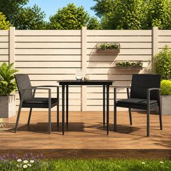 Compact and Reliable 3 Piece Garden Dining Set