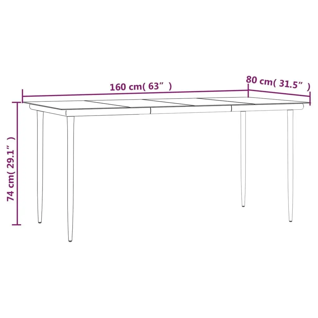 7-Piece Garden Dining Set for Outdoor Dining