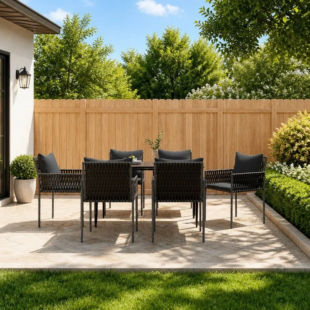 7 Piece Garden Dining Set for Outdoor Enjoyment