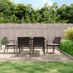 Garden Chairs Set of 6 with Cushions