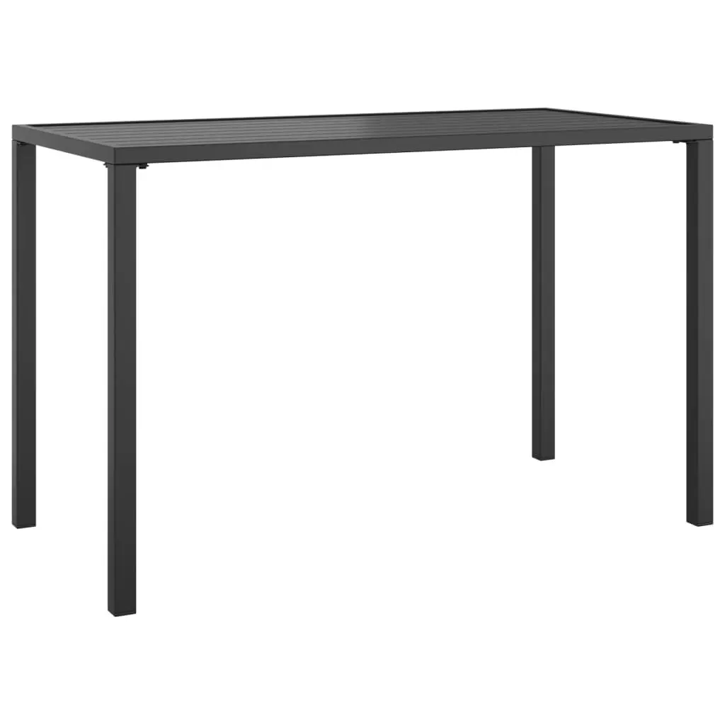 Garden Dining Set Anthracite 2 Piece Steel Frame Cushioned Seating