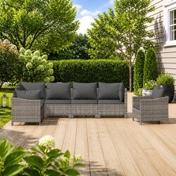 7 Piece Garden Lounge Set: Stylish and Versatile Seating