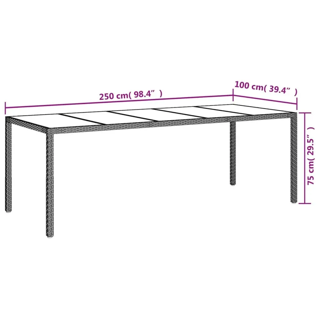 Outdoor Garden Dining Set White 9 Piece Weather-resistant PE Rattan with Cushions