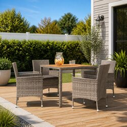 Compact and Practical 5 Piece Outdoor Dining Set
