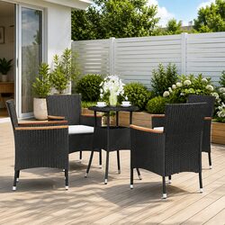 5 Piece Garden Bistro Set for Relaxing Outdoors