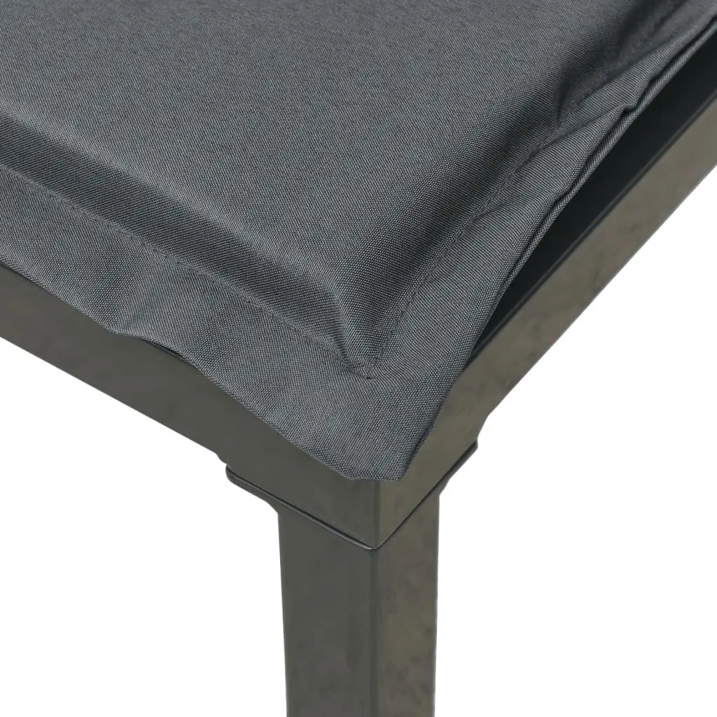 Garden Lounge Set 4 Piece Outdoor Furniture Black Grey Poly Rattan Patio Sofa