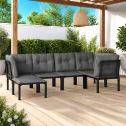 Compact 6 Piece Garden Lounge Set - Perfect for Outdoors