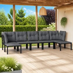 Compact 7 Piece Outdoor Lounge Set - Easy Assembly