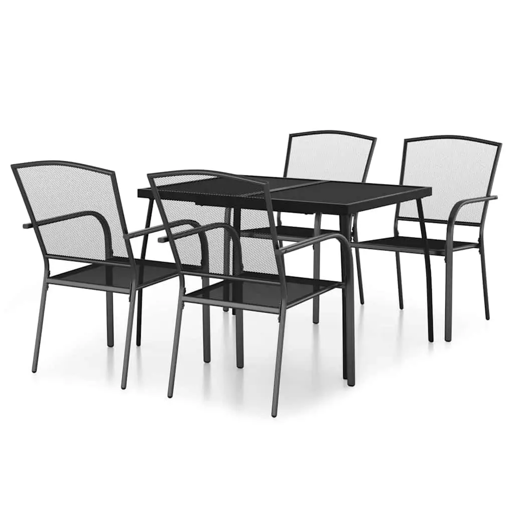 5-Piece Outdoor Dining Set in Anthracite