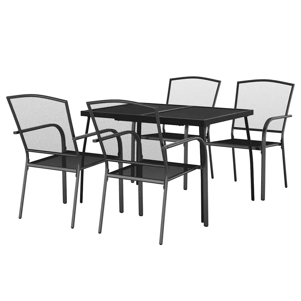 5-Piece Outdoor Dining Set in Anthracite
