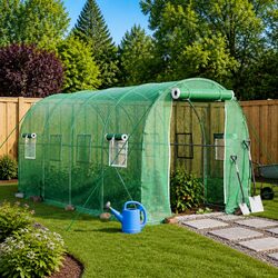 8m² Greenhouse with Steel Frame – Your Gardening Companion