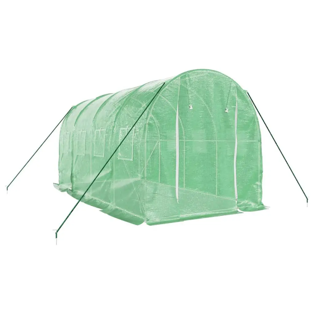 Greenhouse Green 4x2x2m Steel Frame PE Cover Durable Weather Resistant Garden Plant House