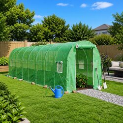 Compact Yet Spacious 16m² Greenhouse for Gardening