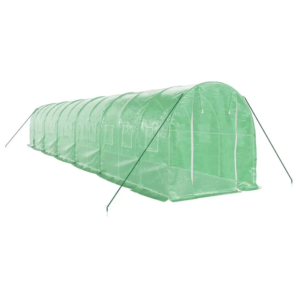 Greenhouse Green 12x2x2m Steel Frame Roll-Up Door Mesh