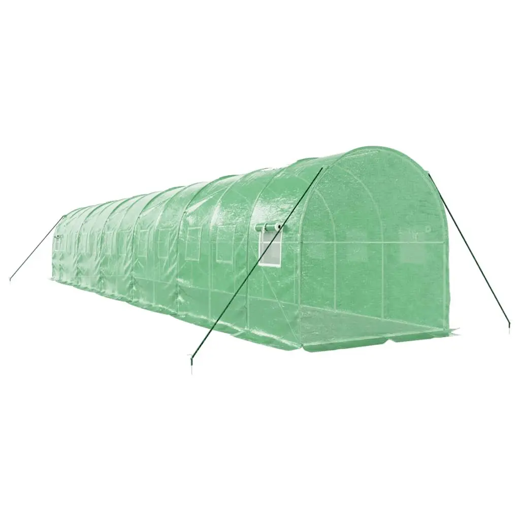 Greenhouse Green 12x2x2m Steel Frame Roll-Up Door Mesh
