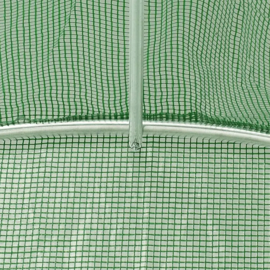 Greenhouse Green 12x2x2m Steel Frame Roll-Up Door Mesh