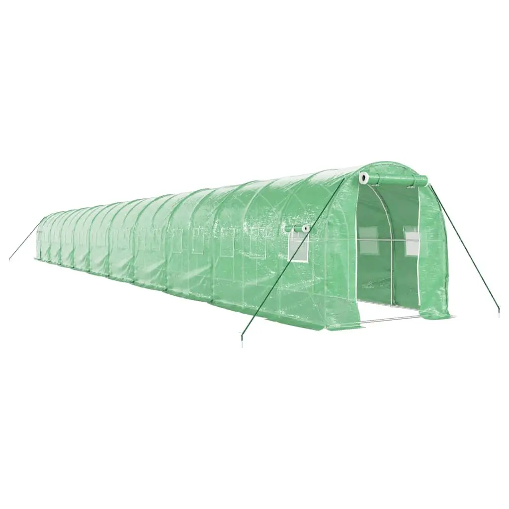 Greenhouse Green 20x2x2m Steel Frame Portable Garden Plant House