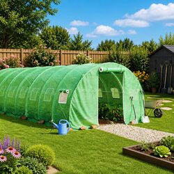 Compact and Durable Greenhouse 6x3x2m for Plant Growth
