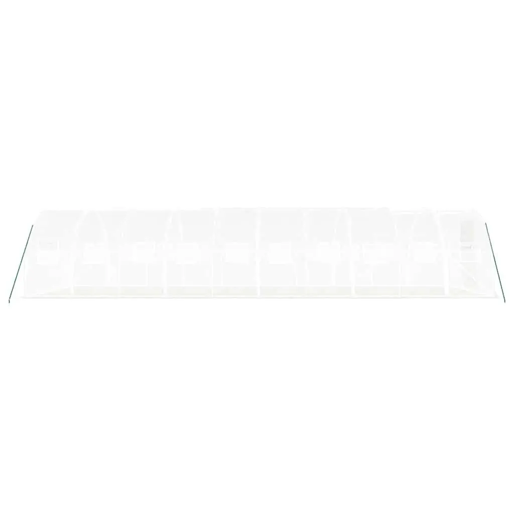 Greenhouse White 10x3x2m Steel Frame PE Cover Outdoor Plant House