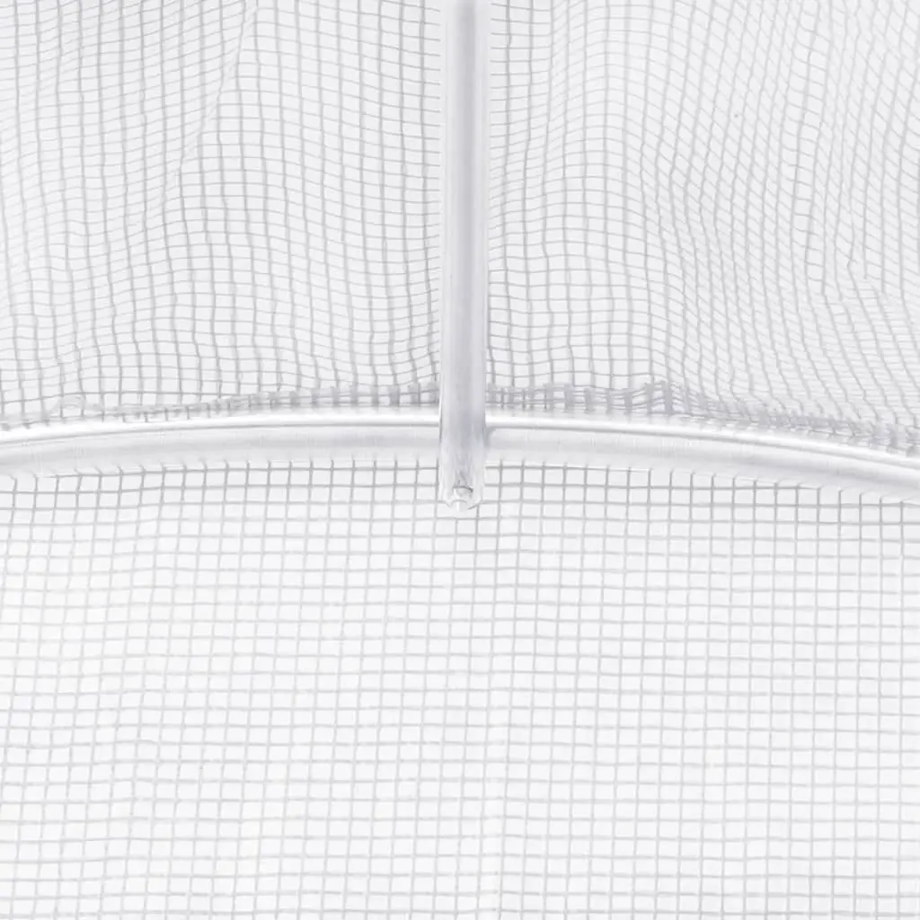 Greenhouse White 30 m² Steel Frame Outdoor Grow Shelter