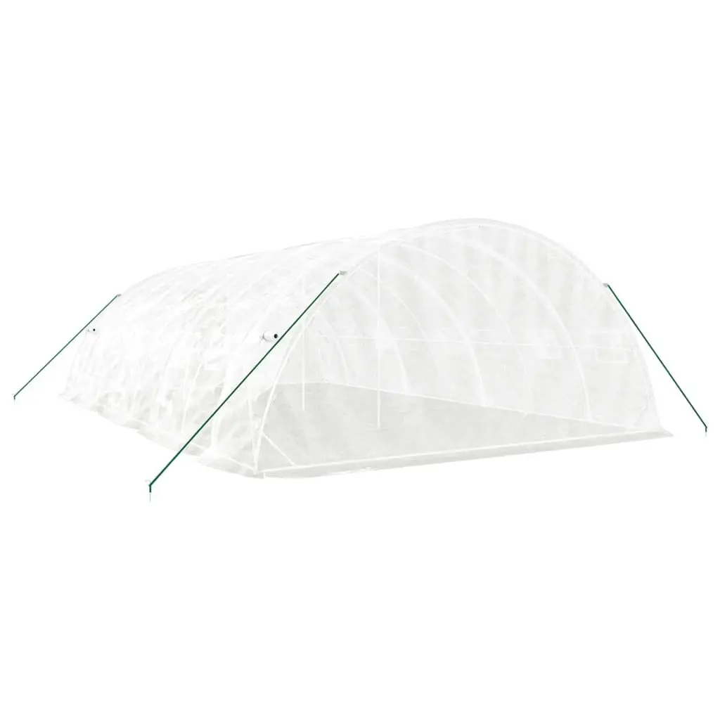 Greenhouse White 8x5x2.3 m Steel Frame Portable UV-resistant Weather-resistant