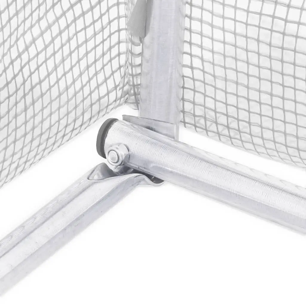 Greenhouse White 10x5x2.3m Steel Frame PE Cover Durable Weather Resistant Garden Plant House