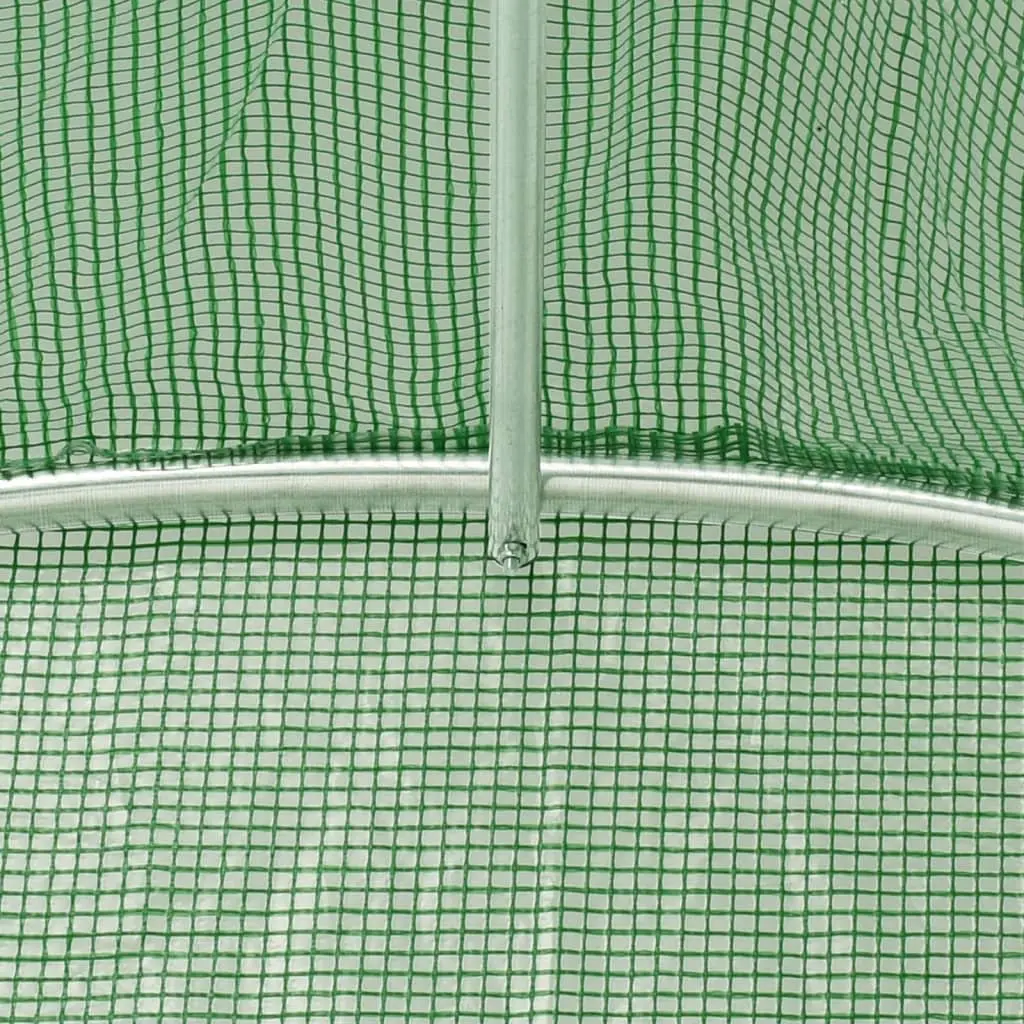 Greenhouse Green 8x6x2.85m PE Cover Steel Frame Durable Outdoor Plant House