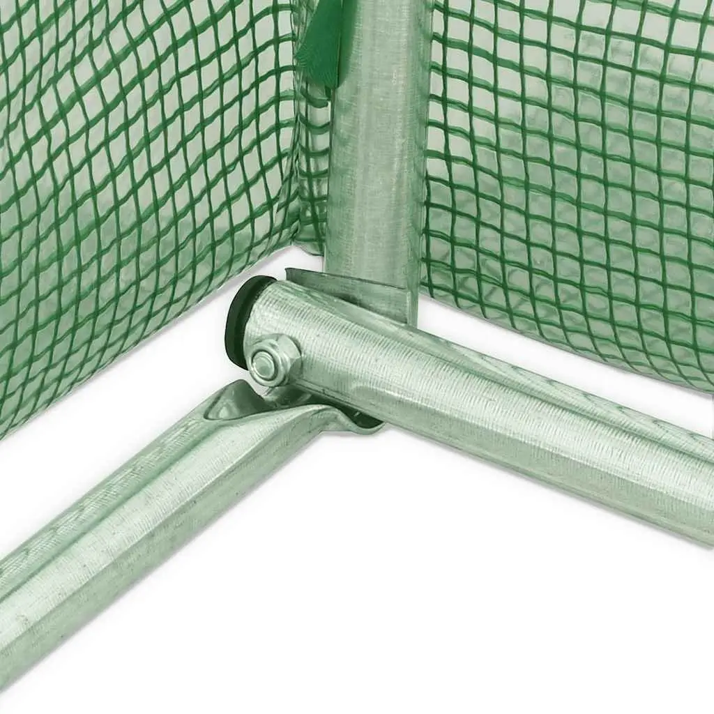 Greenhouse Green 16x6x2.85m Steel Frame PE Cover Durable Weather Resistant Garden Plant House