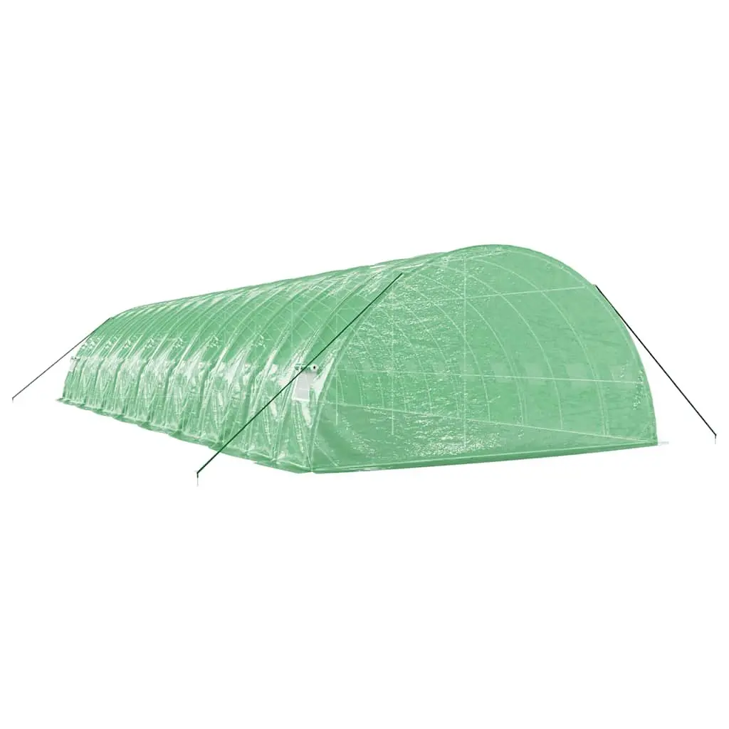 Greenhouse Green 16x6x2.85m Steel Frame PE Cover Durable Weather Resistant Garden Plant House